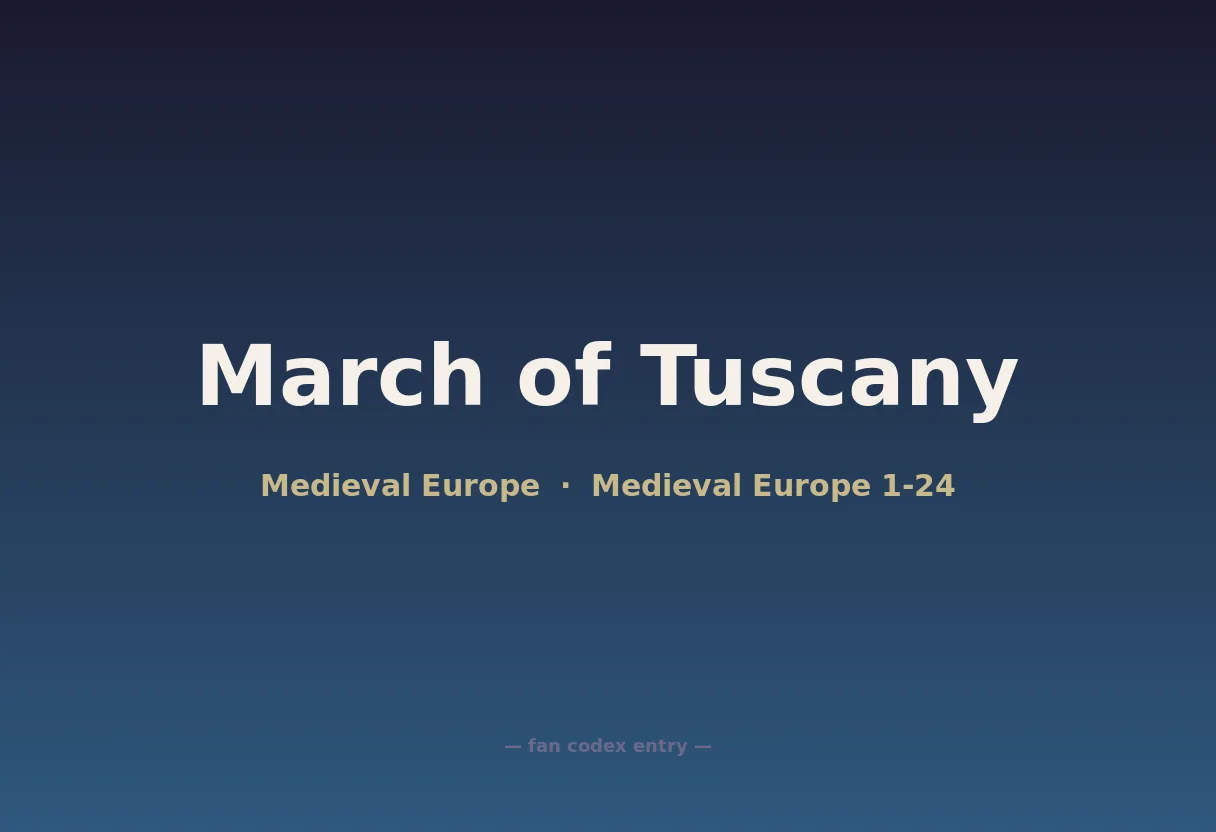 March of Tuscany