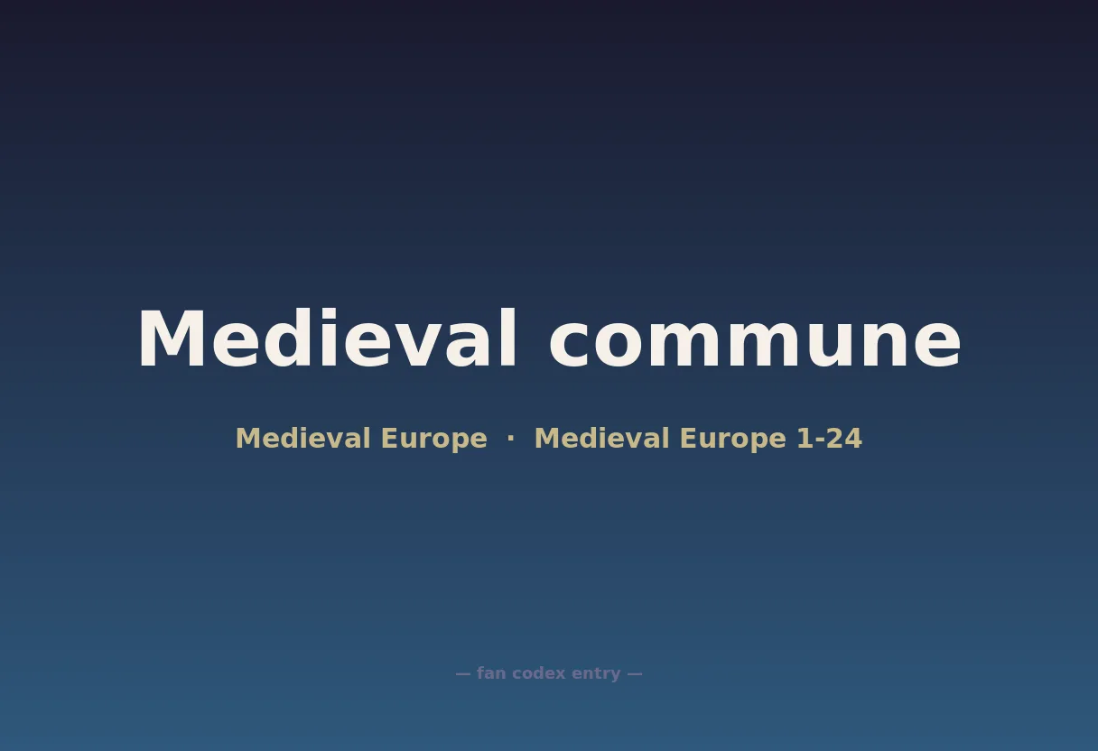 Medieval commune