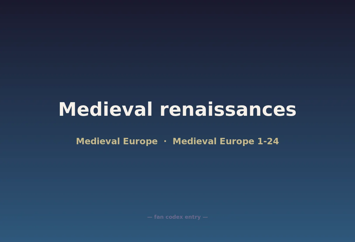 Medieval renaissances