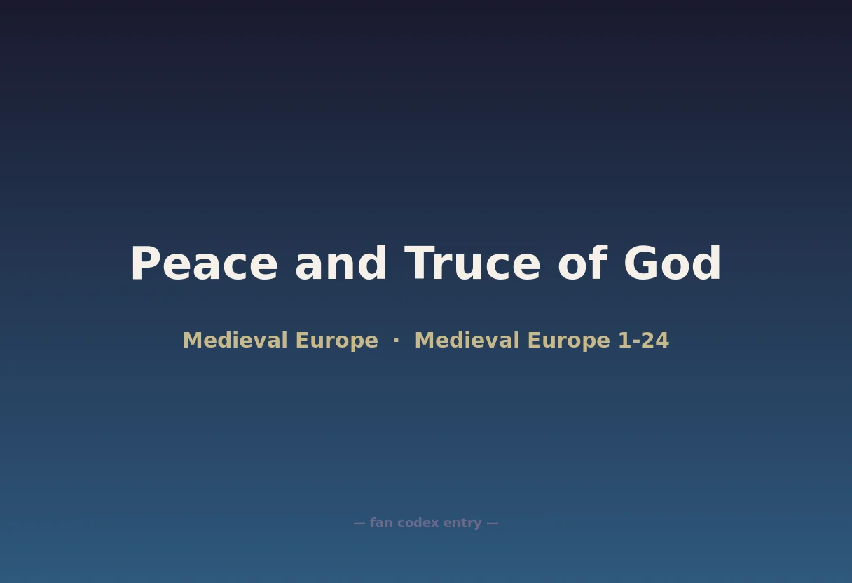 Peace and Truce of God