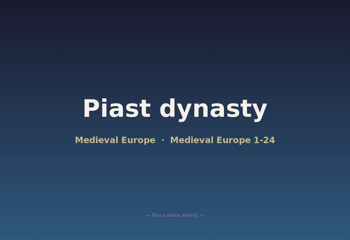 Piast dynasty
